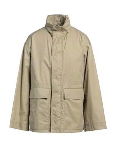 Burberry Man Overcoat & Trench Coat Khaki Size L Cotton, Polyester In Beige