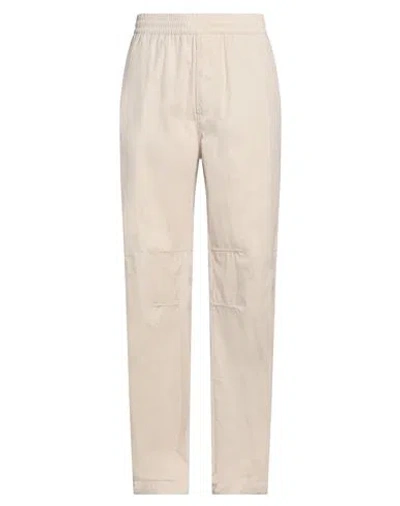 Burberry Man Pants Beige Size L Cotton, Polyamide