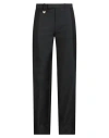 Burberry Man Pants Black Size 38 Virgin Wool, Silk In Blue