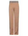 Burberry Man Pants Camel Size L Viscose, Polyester, Polyamide, Elastane In Beige