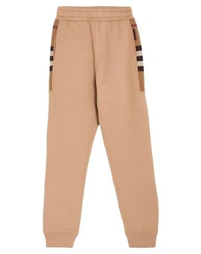 Burberry Man Pants Camel Size Xs Cotton, Polyester In Brown