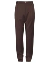 Burberry Man Pants Chocolate Brown Size 40 Wool, Elastane In Brown