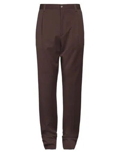 Burberry Man Pants Chocolate Brown Size 40 Wool, Elastane