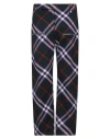 Burberry Check Print Trousers In Green