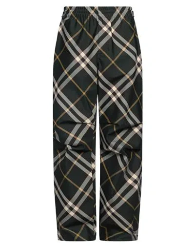 BURBERRY BURBERRY MAN PANTS DARK GREEN SIZE L POLYESTER