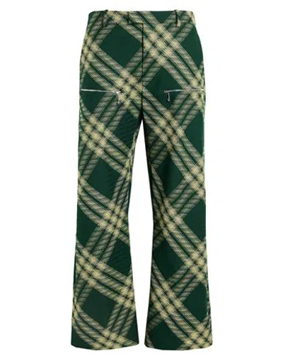 Burberry Checked Wool Twill Straight Pants In Multicolor