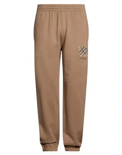 Burberry Man Pants Khaki Size S Cotton In Brown