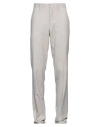 Burberry Man Pants Light Grey Size 42 Wool In Grey