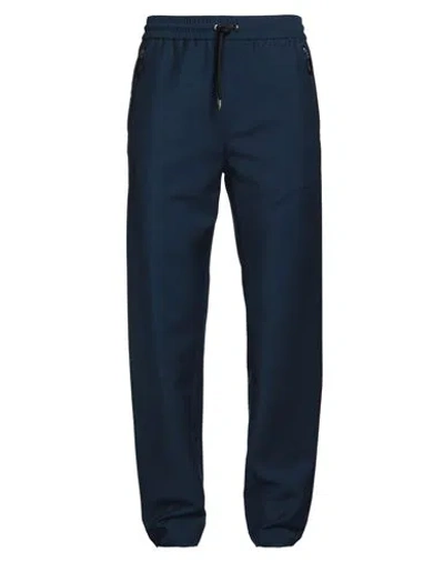 Burberry Man Pants Navy Size 38 Mohair Wool, Virgin Wool, Polyamide