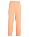 Burberry Man Pants Orange Size 30 Mohair Wool, Virgin Wool In Orange