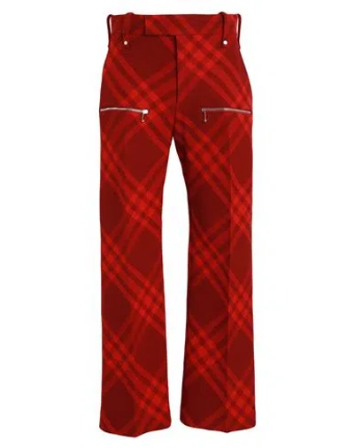 Burberry Plaid-check Wide-leg Wool Trousers In Multi