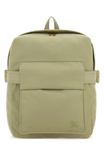 BURBERRY BURBERRY MAN PASTEL GREEN POLYESTER BLEND TRENCH BACKPACK