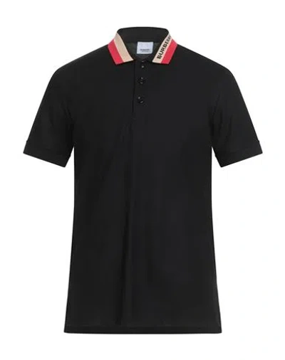 BURBERRY BURBERRY MAN POLO SHIRT BLACK SIZE L COTTON