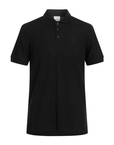 BURBERRY BURBERRY MAN POLO SHIRT BLACK SIZE S COTTON