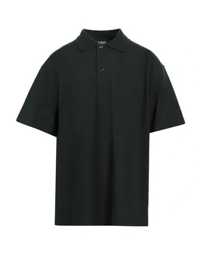 Burberry Man Polo Shirt Emerald Green Size L Cotton