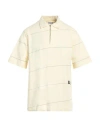 Burberry Striped T-shirt With Ekd Embroidery In Yellow