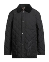 Burberry Man Puffer Black Size L Polyester In Black