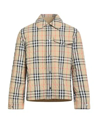 BURBERRY BURBERRY MAN PUFFER SAND SIZE M POLYAMIDE