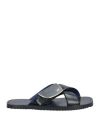 Burberry Black Sandals With Crisscross Straps In Black