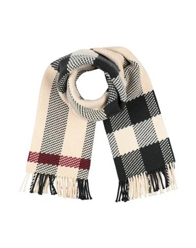 Burberry Man Scarf Ivory Size - Wool In White
