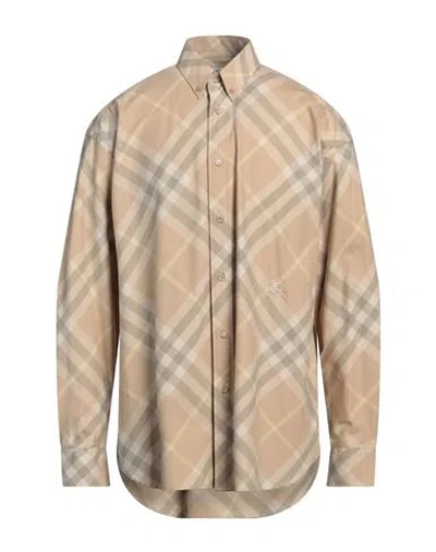 Burberry Cotton Check Shirt Clothing In Neutral
