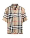 Burberry Silk Twill Bowling Shirt In Brown