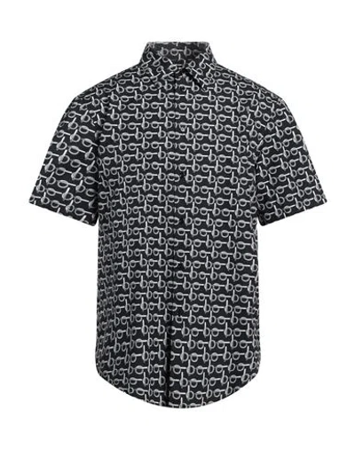 Burberry Man Shirt Black Size L Cotton