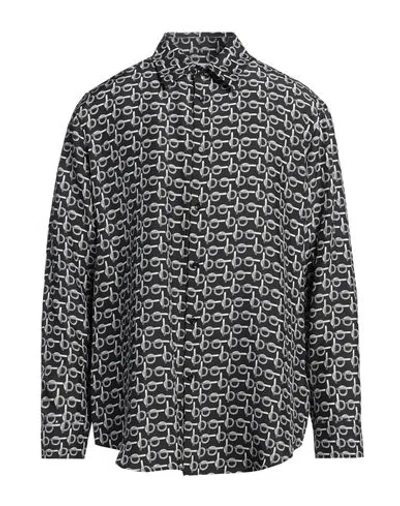 BURBERRY BURBERRY MAN SHIRT BLACK SIZE L SILK