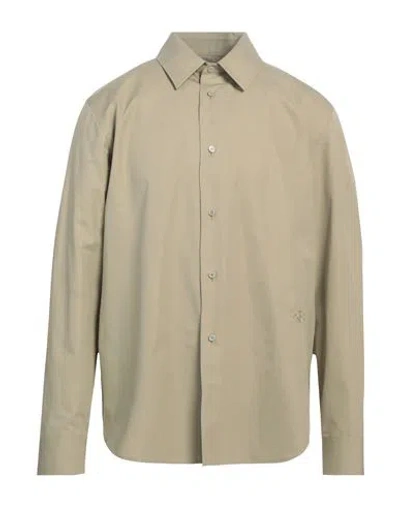 Burberry Man Shirt Military Green Size M Cotton
