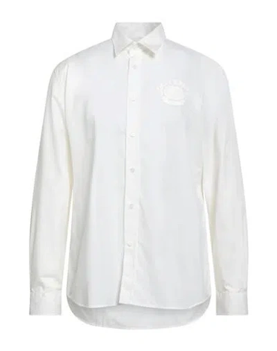 Burberry Man Shirt Off White Size S Cotton