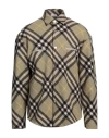 Burberry Wool Blend Checked Overshirt In Sage Green