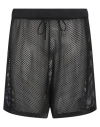 Burberry Man Shorts & Bermuda Shorts Black Size Xl Viscose, Polyamide