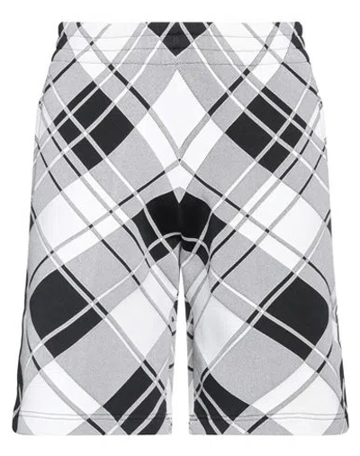 BURBERRY BURBERRY MAN SHORTS & BERMUDA SHORTS WHITE SIZE S POLYESTER, VISCOSE, POLYAMIDE, ELASTANE