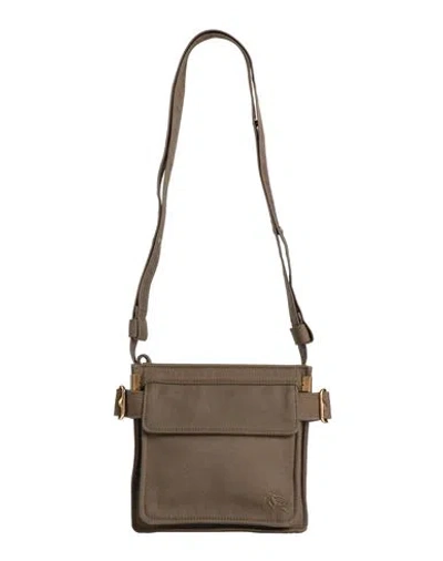 Burberry Man Shoulder Bag Military Green Size - Recycled Polyester, Cotton
