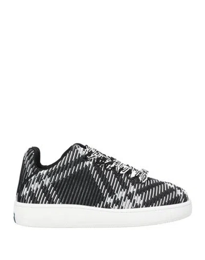 Burberry Man Sneakers Black Size 9 Textile Fibers