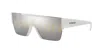 Burberry Rectangular Logo Sunglasses In Grey Tampo  Silver,gold2