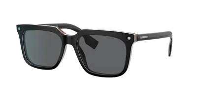Burberry Man Sunglass Be4337 Carnaby In Black