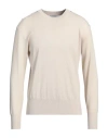 Burberry Man Sweater Beige Size L Wool In White