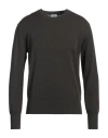 Burberry Man Sweater Charcoal Size L Wool In Grey