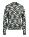 Burberry Check Cotton-blend Sweater In Green