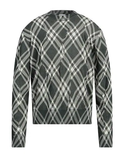 BURBERRY BURBERRY MAN SWEATER DARK GREEN SIZE L COTTON, POLYESTER, POLYAMIDE