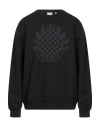 Burberry Chequered-crest Cotton Sweatshirt In Black