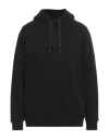 BURBERRY BURBERRY MAN SWEATSHIRT BLACK SIZE M COTTON, ELASTANE