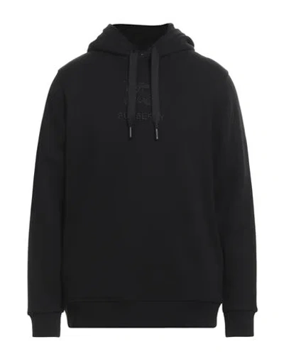 Burberry Man Sweatshirt Black Size M Cotton, Elastane