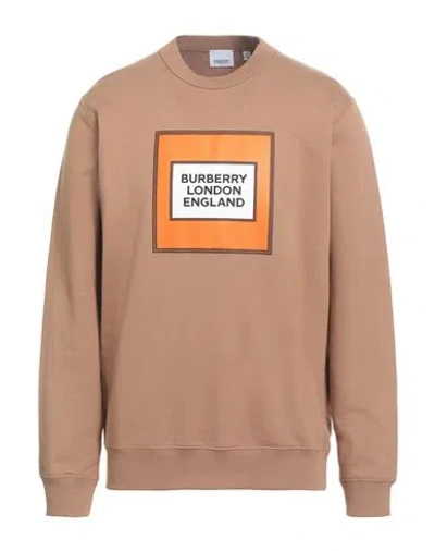 Burberry Man Sweatshirt Light Brown Size L Cotton
