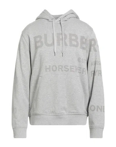 Burberry Man Sweatshirt Light Grey Size L Cotton In Gray