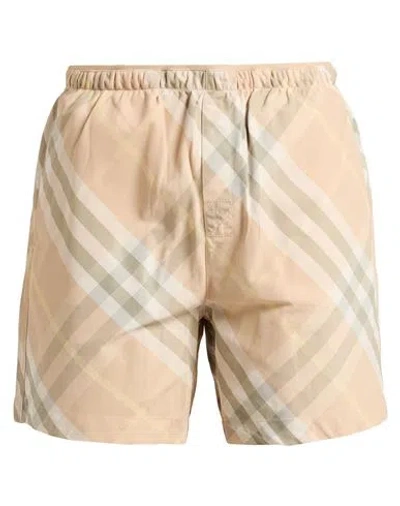 BURBERRY BURBERRY MAN SWIM TRUNKS SAND SIZE S POLYAMIDE