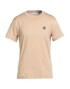 Burberry Man T-shirt Beige Size L Cotton In Neutral