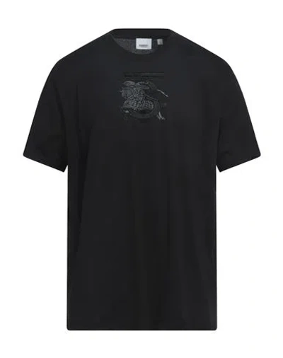 Burberry Man T-shirt Black Size L Cotton