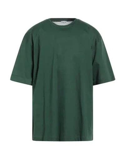 Burberry Man T-shirt Dark Green Size L Cotton